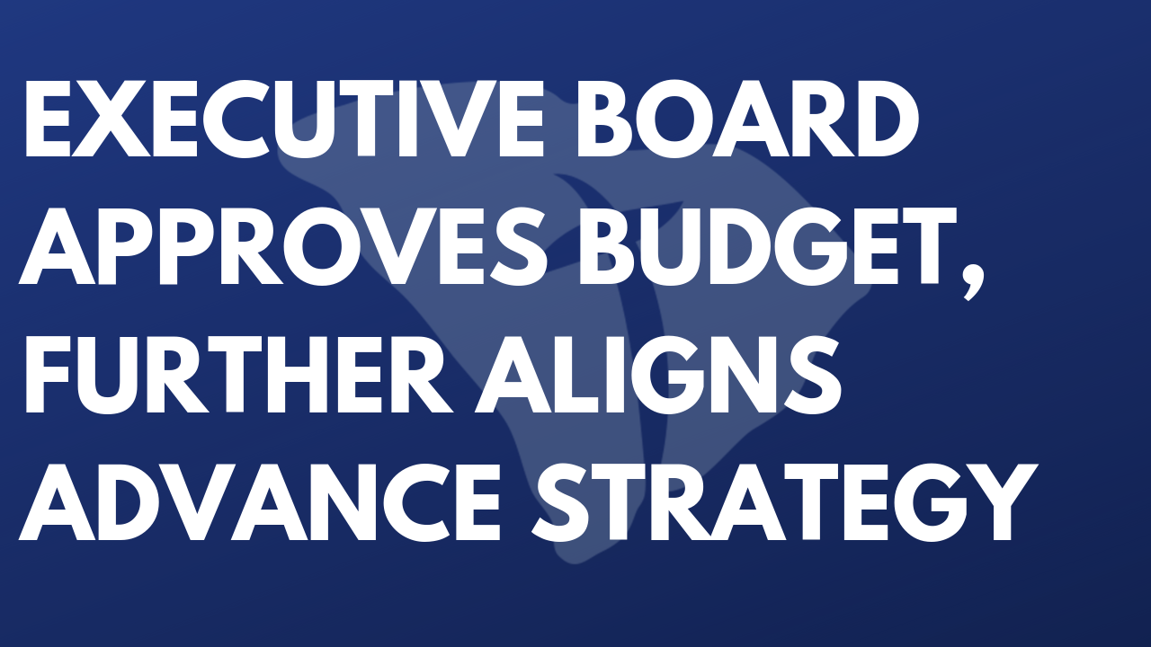 Executive Board Approves Budget, Further Aligns Advance Strategy