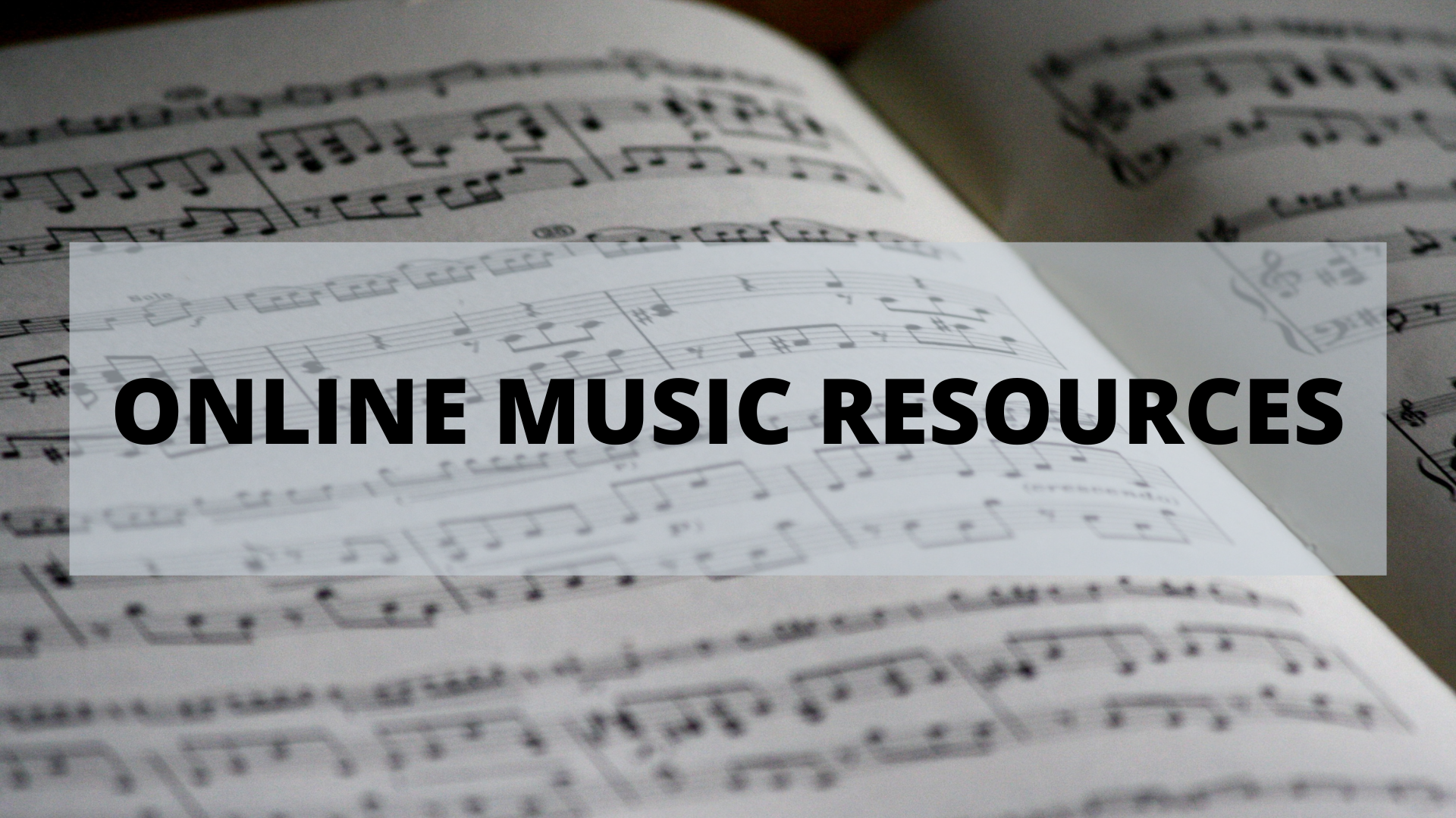 Online Music Resources