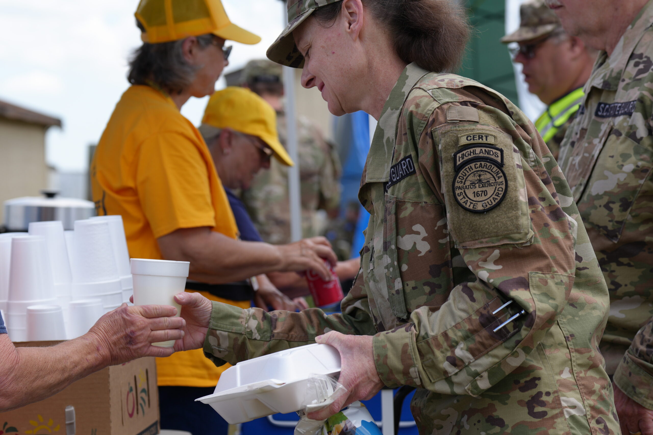 Disaster Relief Partners with SC State Guard